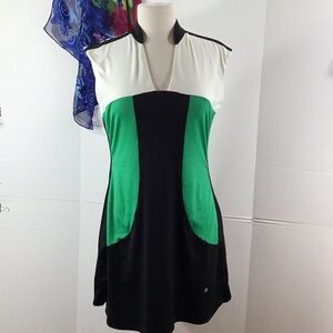 EP Sport athletic hole colorblock dress M